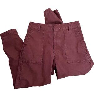Bayflow burnt orange red jeans pants straight leg large pockets comfortable